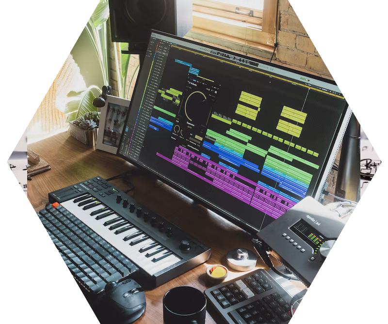 Audio Workstation (Stock photo from Unsplash.com)